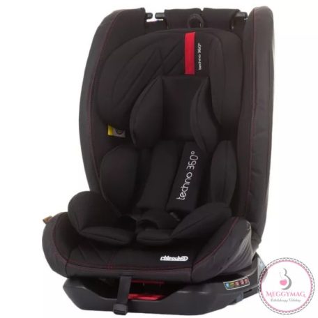 Chipolino Techno 360° isofix autósülés 0-36kg - Ebony 2023