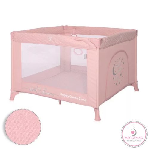 Lorelli Happy Game Zone utazó járóka - Mellow Rose Star, KÉSZLETEN A BOLTBAN!
