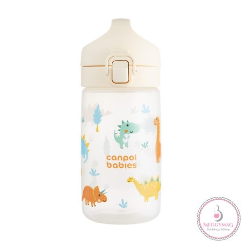 Canpol babies JUNIOR gyermek kulacs 400 ml bézs 