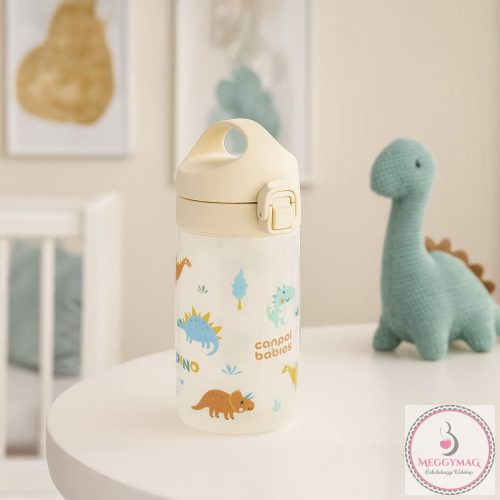 Canpol babies JUNIOR gyermek kulacs 400 ml bézs 