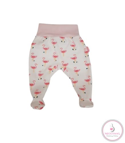 Pocaknadrág pamut, mintás - Flamingó/Pink Derék 80-as