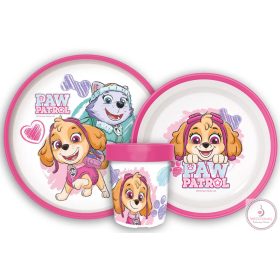   Csúszásmentes, mikrózható étkészlet Mancs őrjárat Skye és Everest 