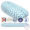 Scamp szoptatós párna univerzális pamut ZigZag Ocean White SZPE232