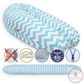   Scamp szoptatós párna univerzális pamut ZigZag Ocean White SZPE232