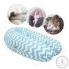 Scamp szoptatós párna univerzális pamut ZigZag Ocean White SZPE232