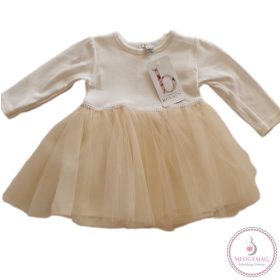 Alkalmi kislány ruha, koszorúslány ruha, bézs 80-as