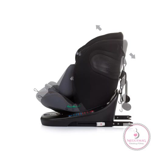 Chipolino Motion 360 autósülés I-Size 40-150cm - Obsidian 