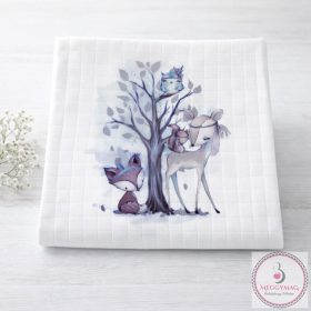 Mintás textil pelenka  - erdei állatok