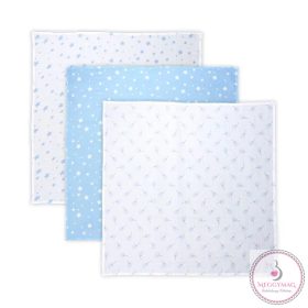   Lorelli Muszlin takaró / textil pelenka 80x80 cm - Blue Trio 