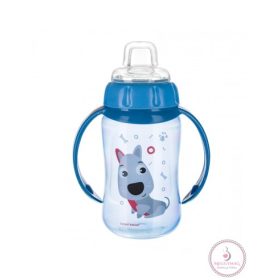   Tanulópohár puha ivócsőrrel 320 ml 6 h+ Cute Animals kék