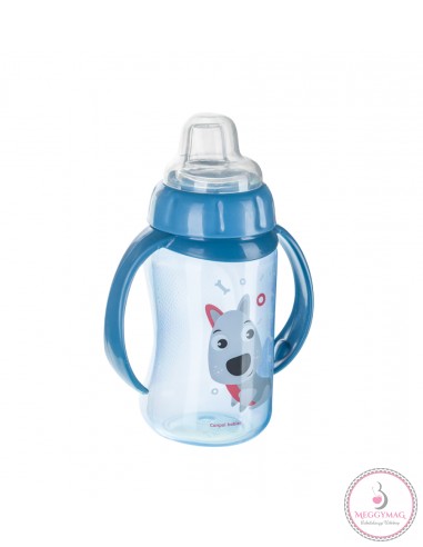 Tanulópohár puha ivócsőrrel 320 ml 6 h+ Cute Animals kék