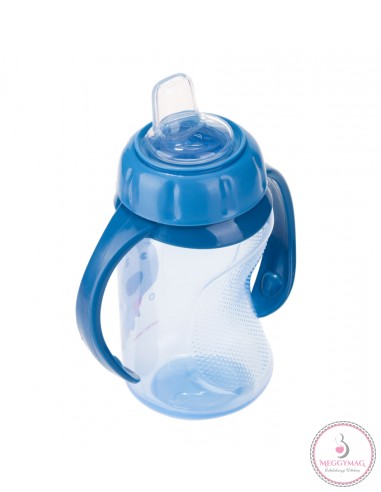 Tanulópohár puha ivócsőrrel 320 ml 6 h+ Cute Animals kék