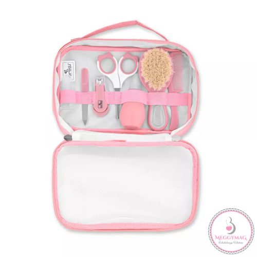 Lorelli babaápolási szett tartóban - Blush pink 