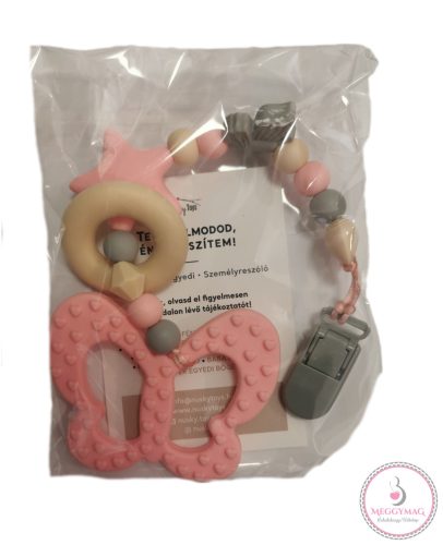 NuskyToys szilikon rágóka, Pillangó 