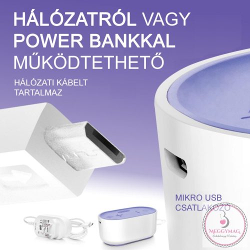 Lansinoh 2 fázisú kompakt elektromos mellszívó + 160ml cumisüveg szettben