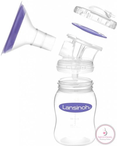 Lansinoh 2 fázisú kompakt elektromos mellszívó + 160ml cumisüveg szettben