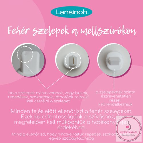 Lansinoh 2 fázisú kompakt elektromos mellszívó power bankról is tölthető!