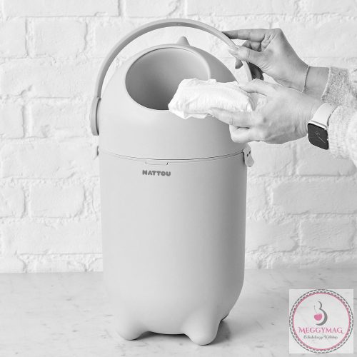 Nattou pelenka tároló Dropy Taupe