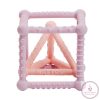 Nattou rágóka szilikon kocka és háromszög szett 2db lila-pink