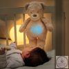 Nattou éjjeli fény zenélő plüss Sleepy maci bézs