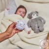 Nattou éjjeli fény zenélő plüss Sleepy maci szürke