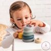 Nattou játék szilikon gyűrűpiramis fiús