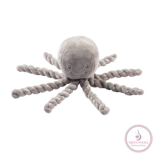 Nattou játék plüss 23cm Lapidou - Octopus Szürke