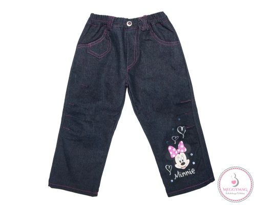 Disney Minnie gyerek bélelt farmer és kord nadrág, 116-os, UTOLSÓ DARAB!