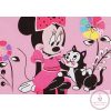 Disney Minnie cicás ujjatlan belül bolyhos rugdalózó, 50-es