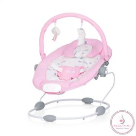 Chipolino Siesta zenélő-rezgő pihenőszék - Unicorn pink
