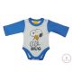 Hosszú ujjú baba body Snoopy mintával 74-es