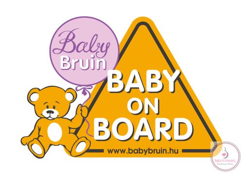 55043930 Baby On Board Autó matrica