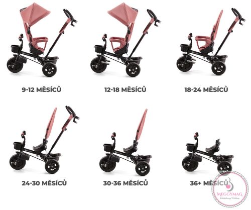 KINDERKRAFT tricikli Aveo Rose pink
