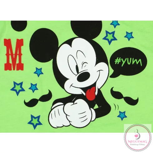 Disney Mickey mintás fiú rövid ujjú napozó bajusz, 68-as