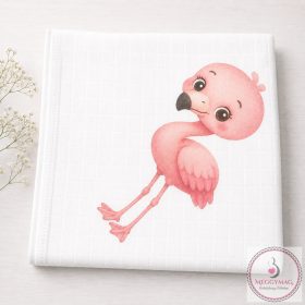 Mintás textil pelenka  - Safari kollekció Flamingó 