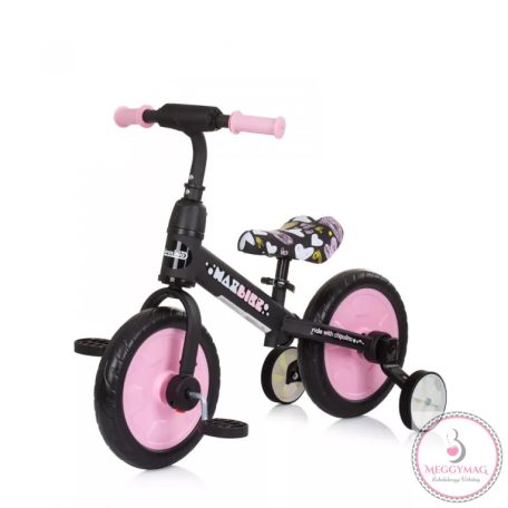 Chipolino Max Bike bicikli segédkerékkel - Pink