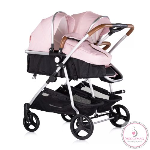 Chipolino Duo Smart iker babakocsi - Pink Marshmellow