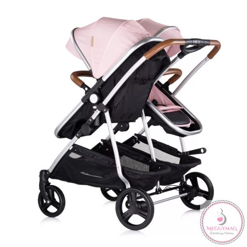 Chipolino Duo Smart iker babakocsi - Pink Marshmellow