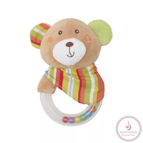 Lorelli Toys Plüss csörgő karika - Maci