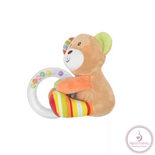 Lorelli Toys Plüss gyűrűs játék - Maci