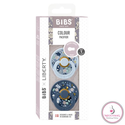 BIBS X Liberty 2-es szett Colour Kamilla Pasztellkék Mix, 0-6 hó
