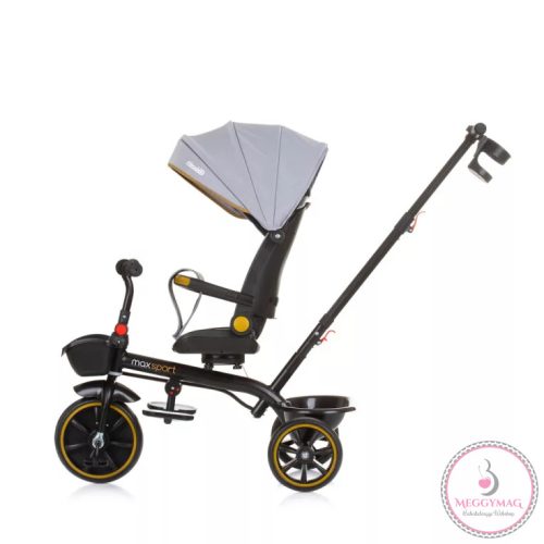 Chipolino Max Sport tricikli kupolával - Charcoal
