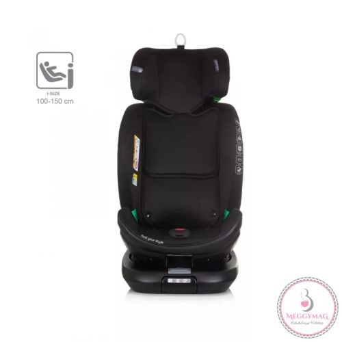 Chipolino Maximus autósülés I-Size 40-150cm -obsidian