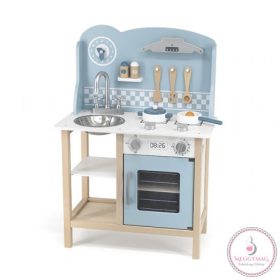 Fa játékkonyha, babakonyha (kék)