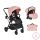 BINGO babakocsi SZETT újszülött kortól 22kg-ig 2in1 sport+váz+hordozó PINK