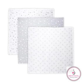   Lorelli Muszlin takaró / textil pelenka 80x80 cm - Grey Trio 