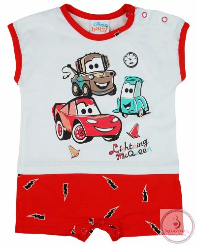 Disney Cars baby/Verdák ujjatlan baba napozó, 92-es