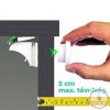 Mágneses Szekrény-, Fiókzár, 12 db zár + 2 db mágneses kulcs