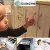 Mágneses Szekrény-, Fiókzár, 12 db zár + 2 db mágneses kulcs