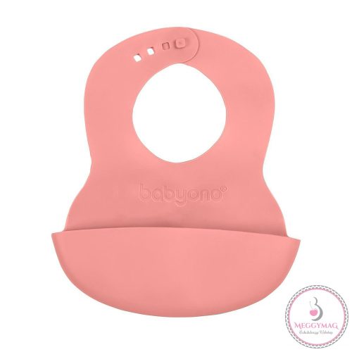 BabyOno előke műanyag puha állítható 835, fehér, UTOLSÓ DARAB!